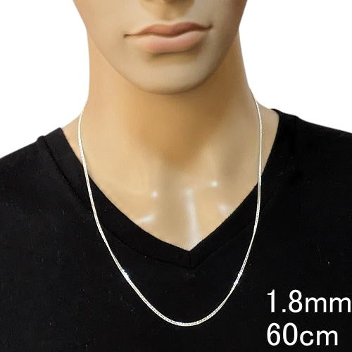 幅1.8mm ダブル喜平 太い チェーン ネックレス シルバー925 喜平ネックレス メンズネックレス シルバーネックレス シルバーチェーン ネックレス メンズ ダブル キヘイ きへい シンプル 喜平チェーン