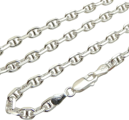 極太 メンズネックレスチェーン シルバー925 アンカーチェーン シルバーネックレス チェーン のみ だけ マリンネックレス 【幅5.2mm/45cm50cm55cm60cm】