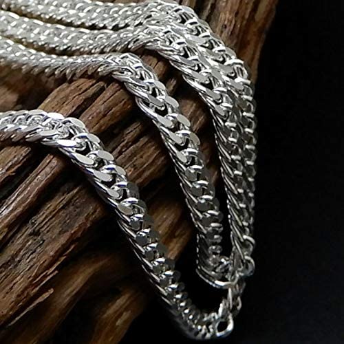 幅2.6mm ダブル喜平 太い チェーン ネックレス シルバー925 喜平ネックレス メンズネックレス シルバーネックレス シルバーチェーン ネックレス メンズ ダブル キヘイ きへい シンプル 喜平チェーン