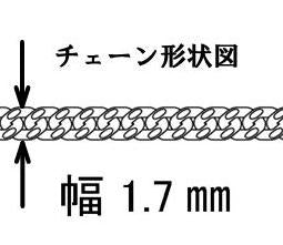 40cm~70cm 1.7mm シルバー925 喜平ネックレス メンズ ネックレス チェーン シルバー キヘイ きへい シンプル 喜平 チェーン だけ 男性 女性