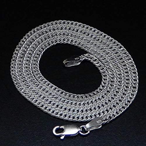 幅1.8mm ダブル喜平 太い チェーン ネックレス シルバー925 喜平ネックレス メンズネックレス シルバーネックレス シルバーチェーン ネックレス メンズ ダブル キヘイ きへい シンプル 喜平チェーン