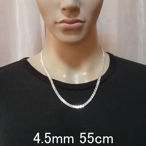 太い ダブル喜平 4.5mm ネックレス メンズ シルバー925 喜平ネックレス シルバーネックレス メンズ チェーン シンプル 太い ダブル 喜平 チェーン のみ だけ キヘイ きへい 男性