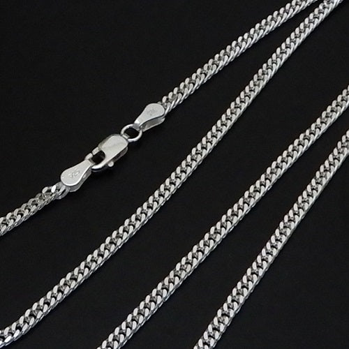 幅2.6mm ダブル喜平 太い チェーン ネックレス シルバー925 喜平ネックレス メンズネックレス シルバーネックレス シルバーチェーン ネックレス メンズ ダブル キヘイ きへい シンプル 喜平チェーン